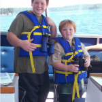 Nate and Josh with life vests